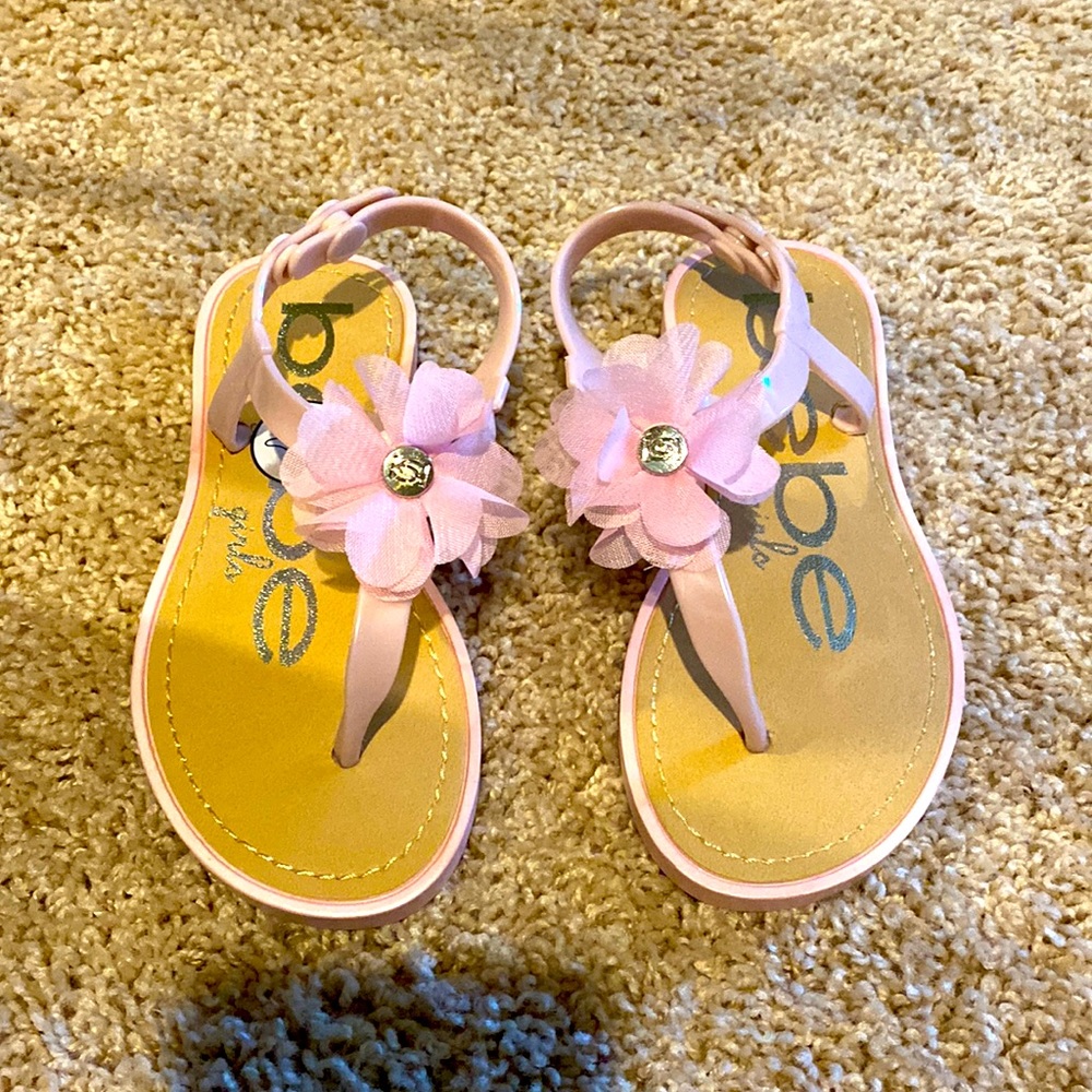 Bebe girls flower sandals